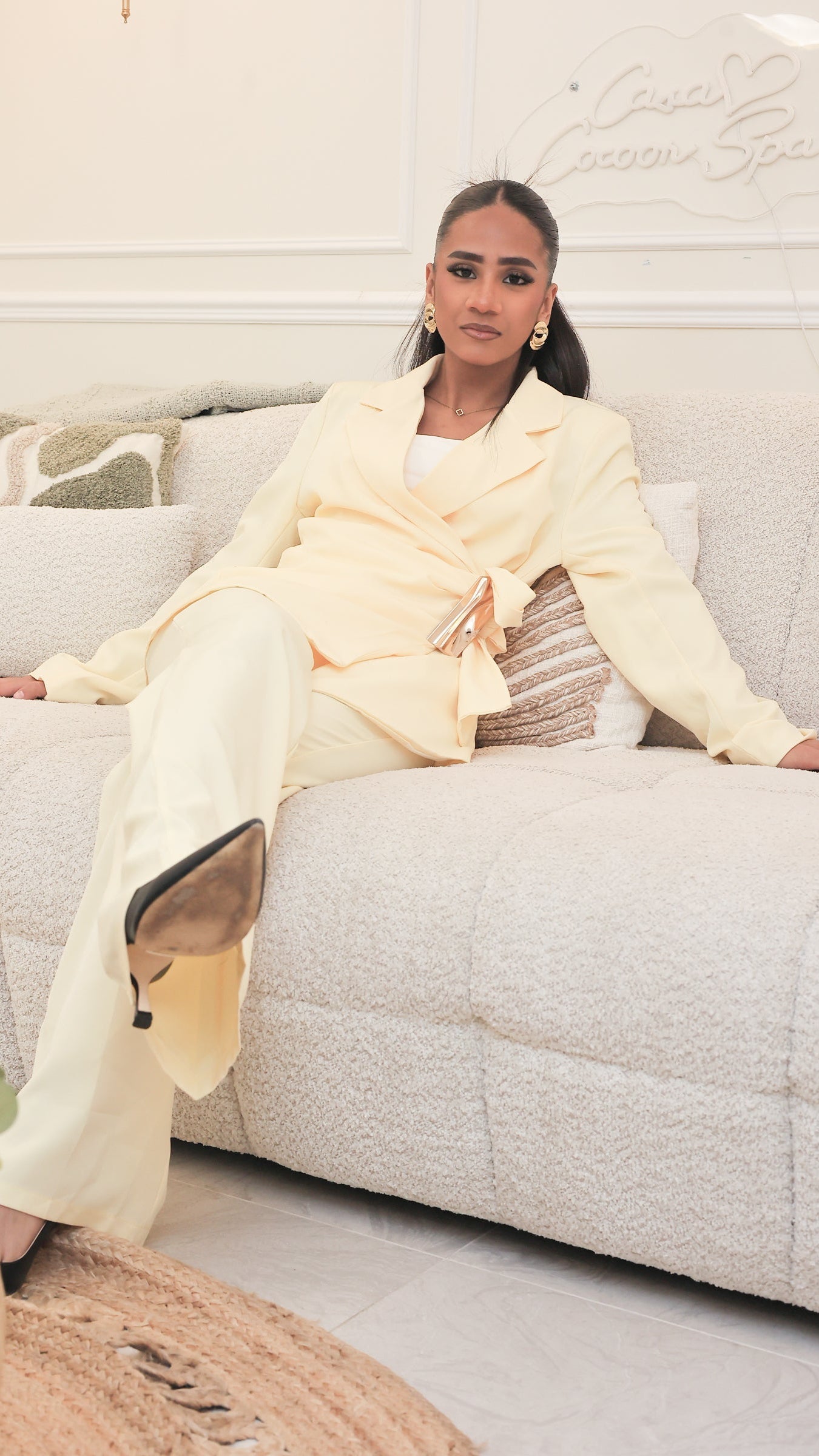 L'Ensemble Blazer Signature – Jaune Pastel