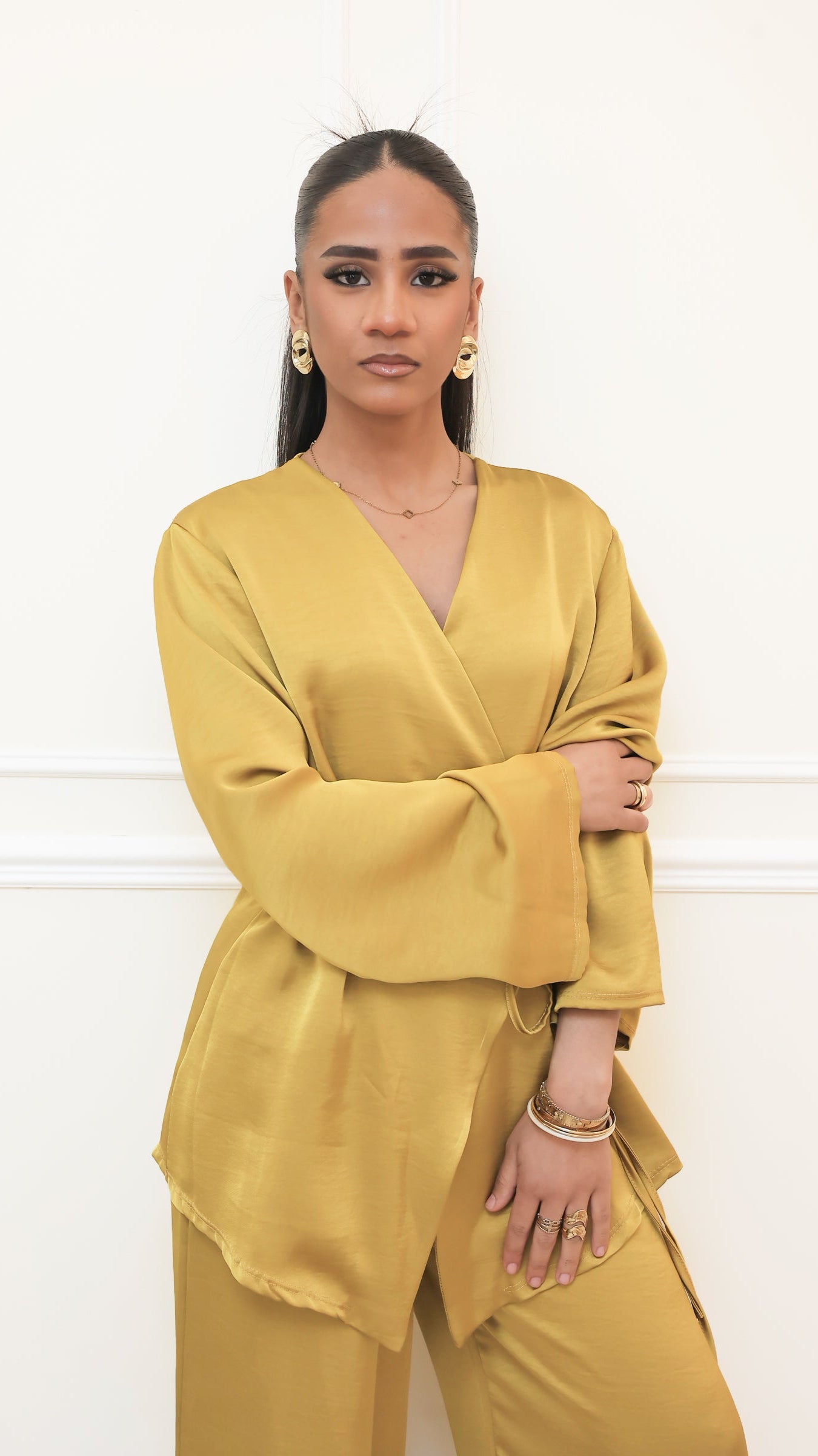 L'Ensemble Satiné Signature – Jaune Moutarde