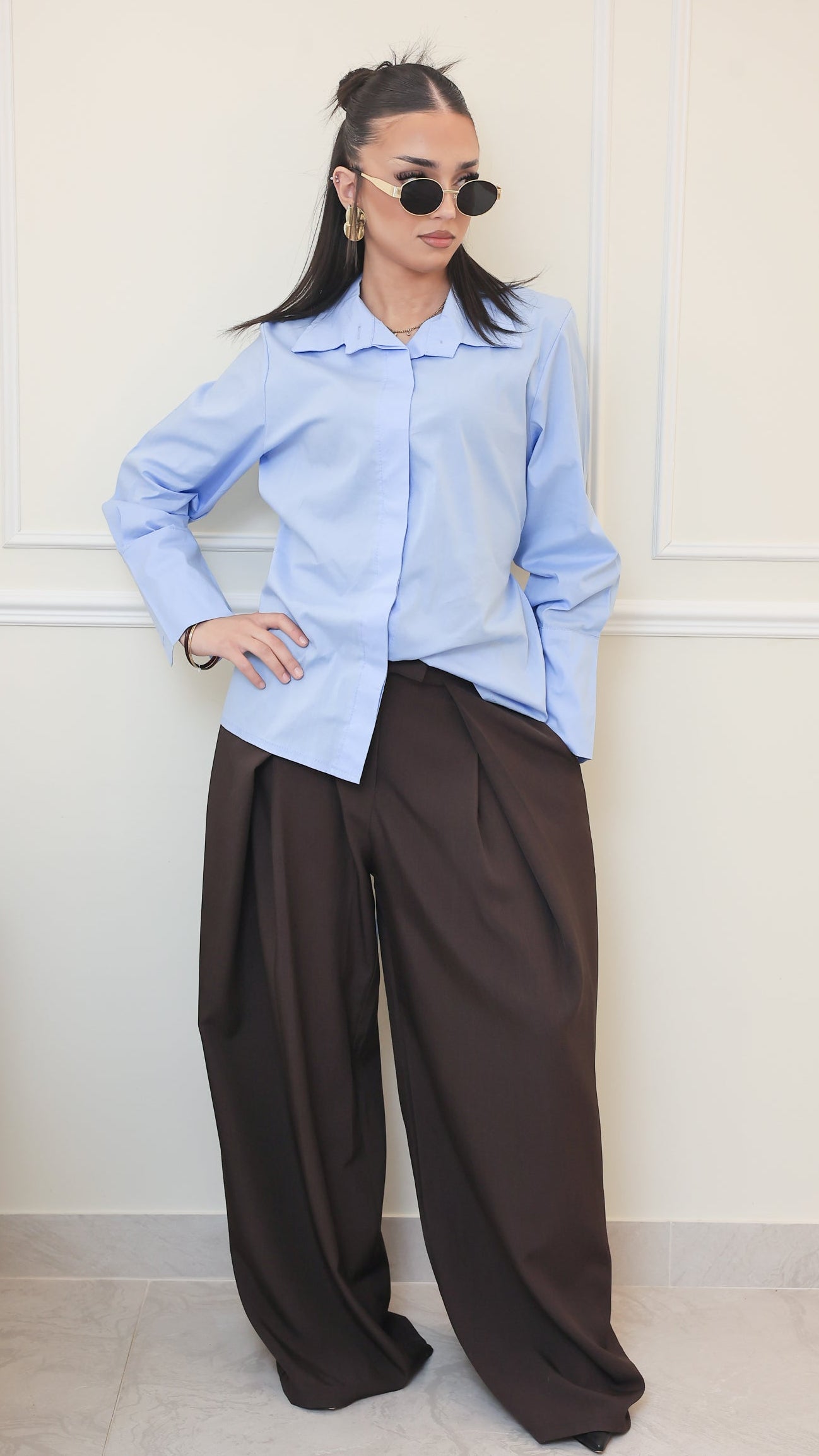 La Chemise Coton Signature – Bleu