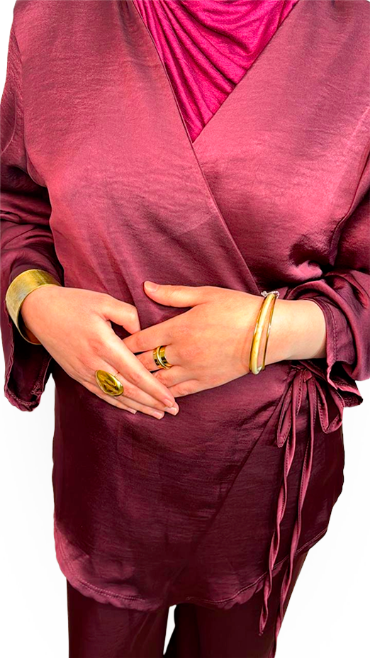 Ensemble Satiné Signature – Bordeau