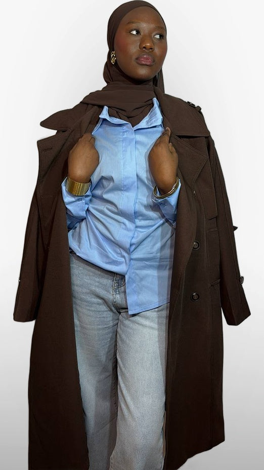 La Chemise Coton Signature – Bleu Ciel