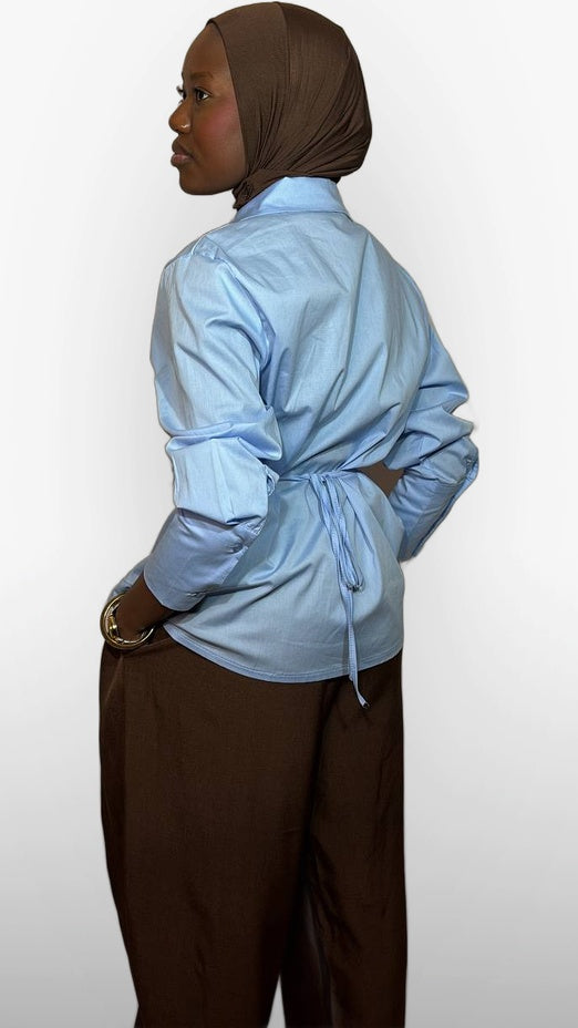 L'Abaya Satinée Signature – Jaune Pastel