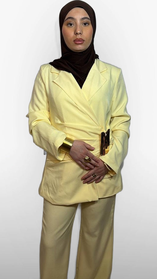 L'Ensemble Satiné Signature – Jaune Pastel