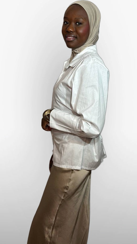 La Chemise Coton Signature – Blanc Perlé