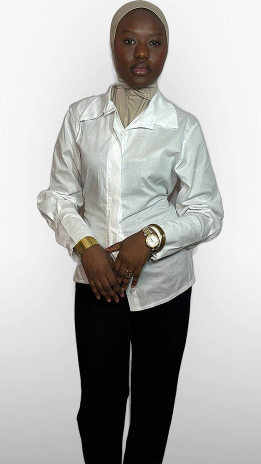 L'Ensemble Chemise & Pantalon – Blanc & Noir