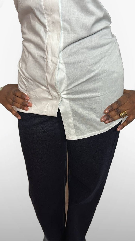 L'Ensemble Chemise & Pantalon – Blanc & Noir