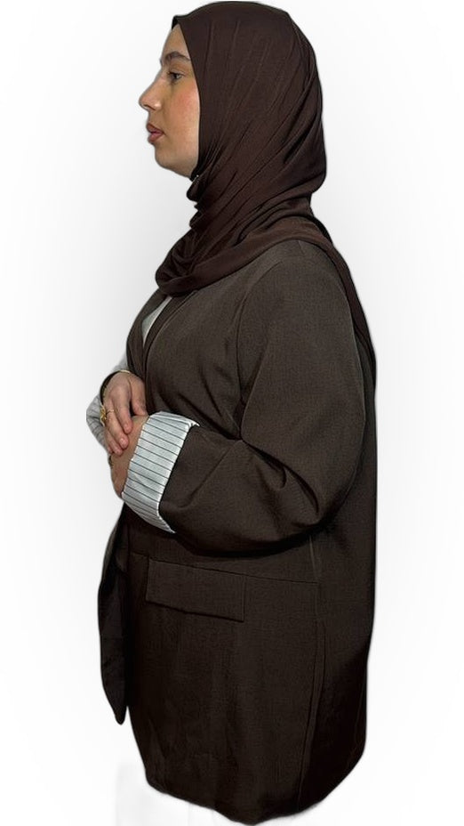 Le Blazer Oversize – Chocolat