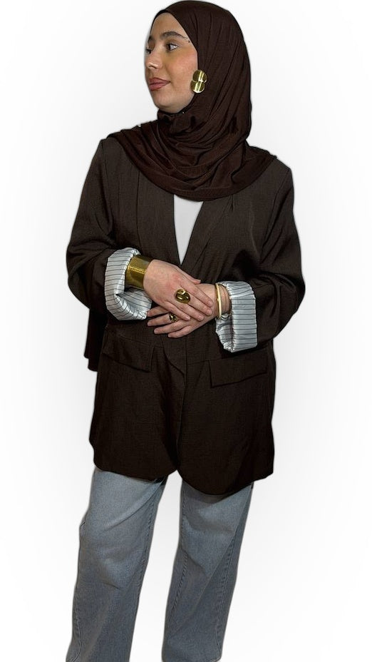 Le Blazer Oversize – Chocolat