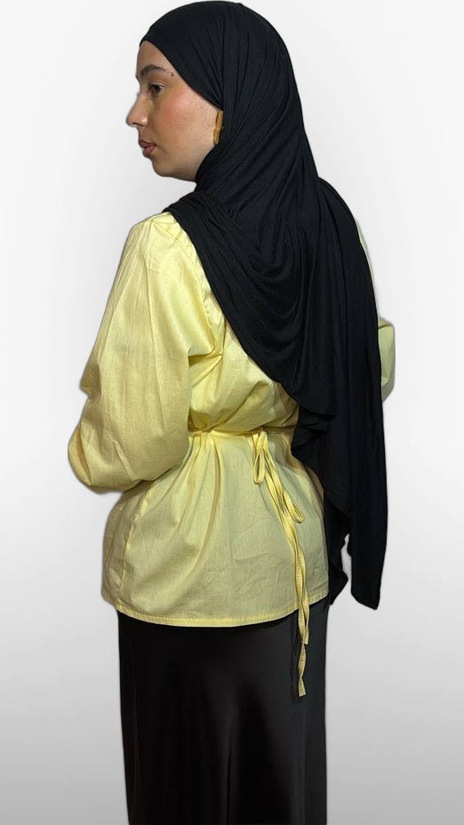 La Chemise Coton Signature – Jaune Pastel