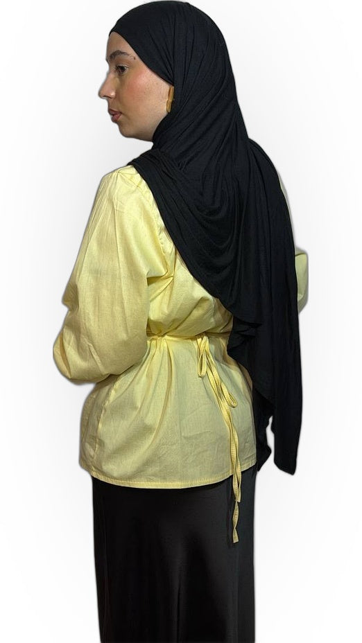 La Chemise Coton Signature – Jaune Pastel