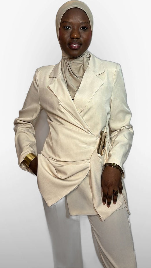 L'Ensemble Blazer Croisé – Ivoire