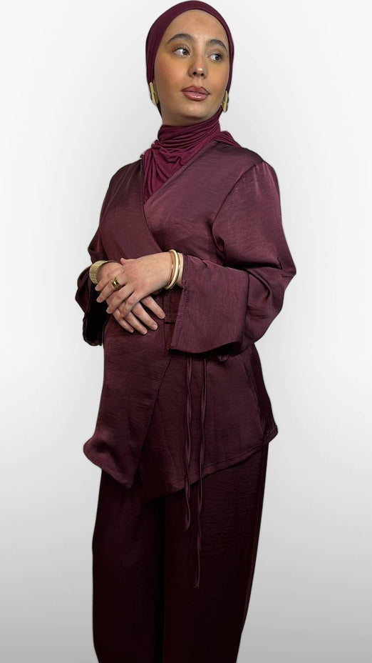 Ensemble Satiné Signature – Bordeau