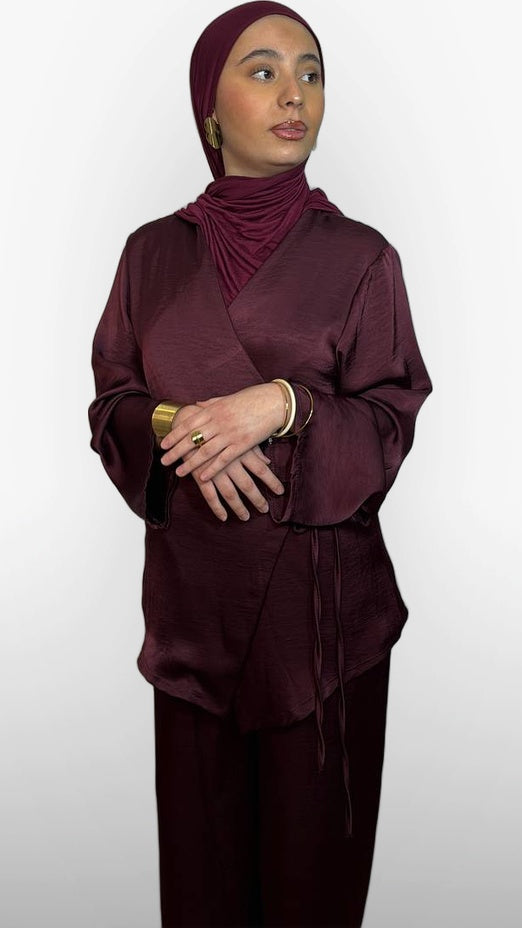 Ensemble Satiné Signature – Bordeau