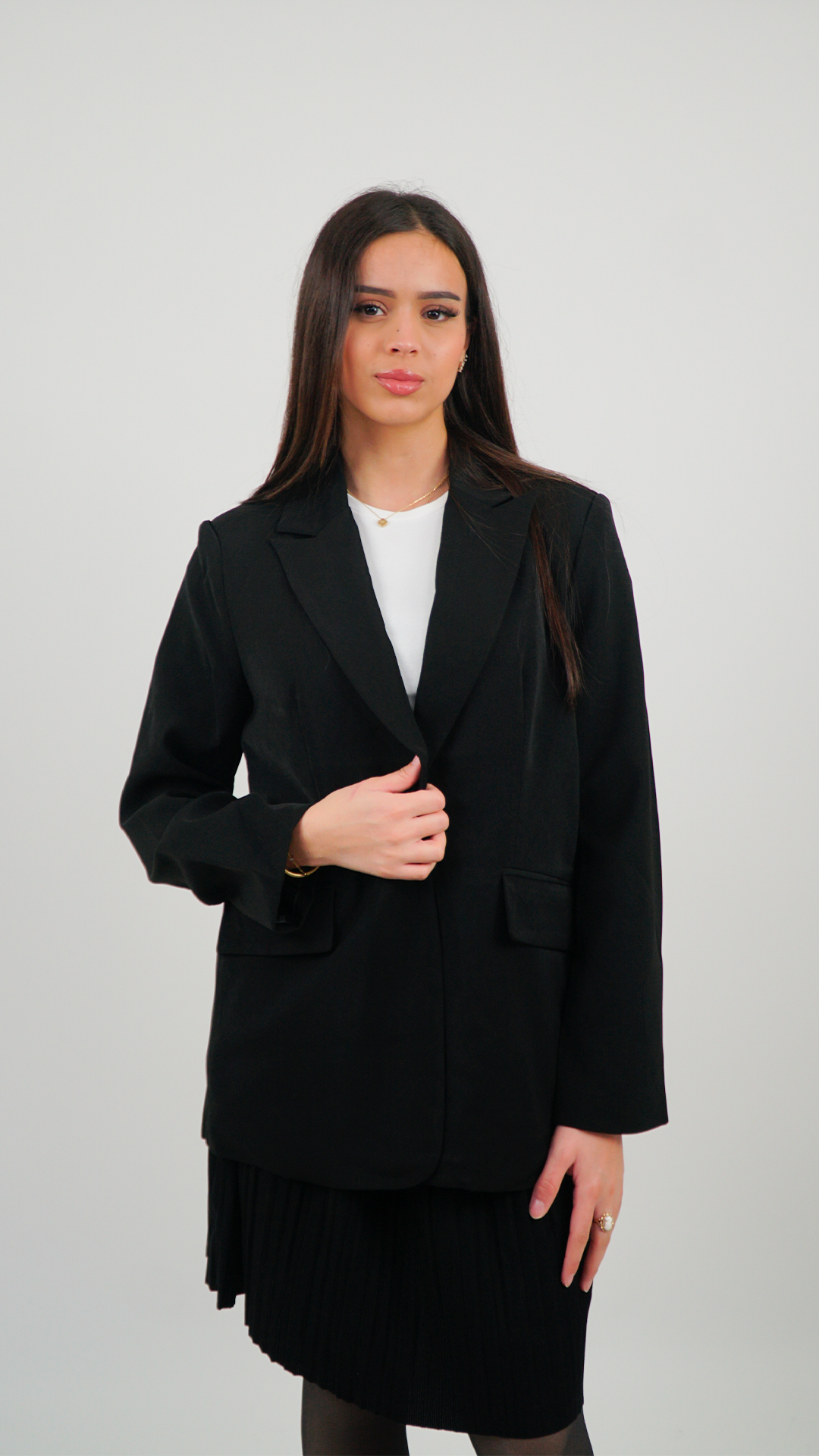 BLAZER NOIR COUPE DROITE