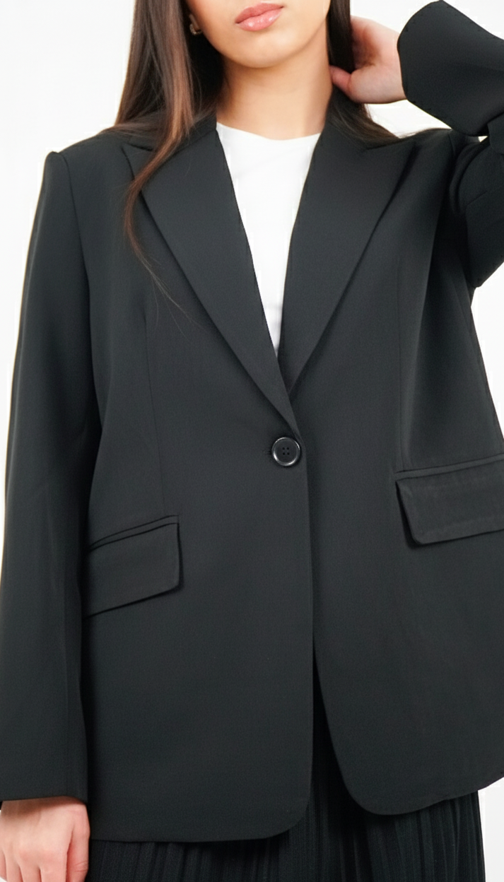 BLAZER NOIR COUPE DROITE