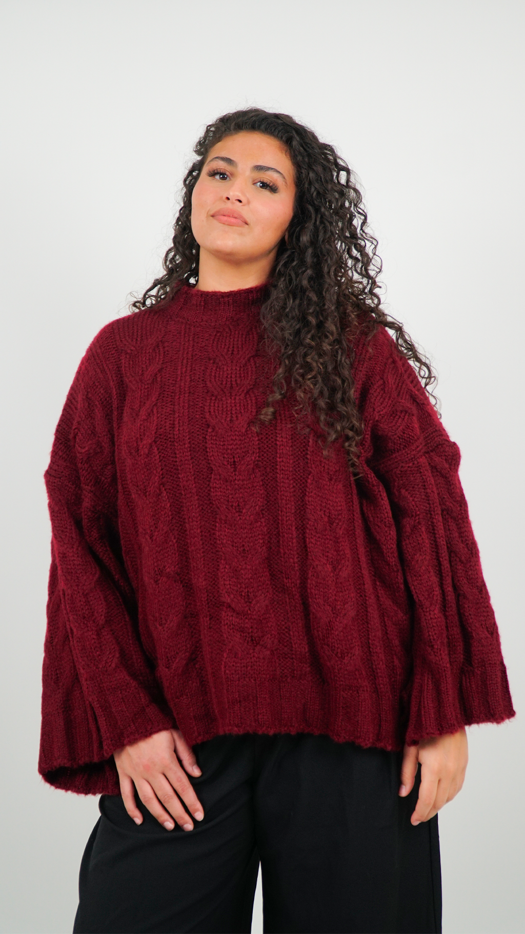 PULL EMMA TORSADÉ BORDEAUX