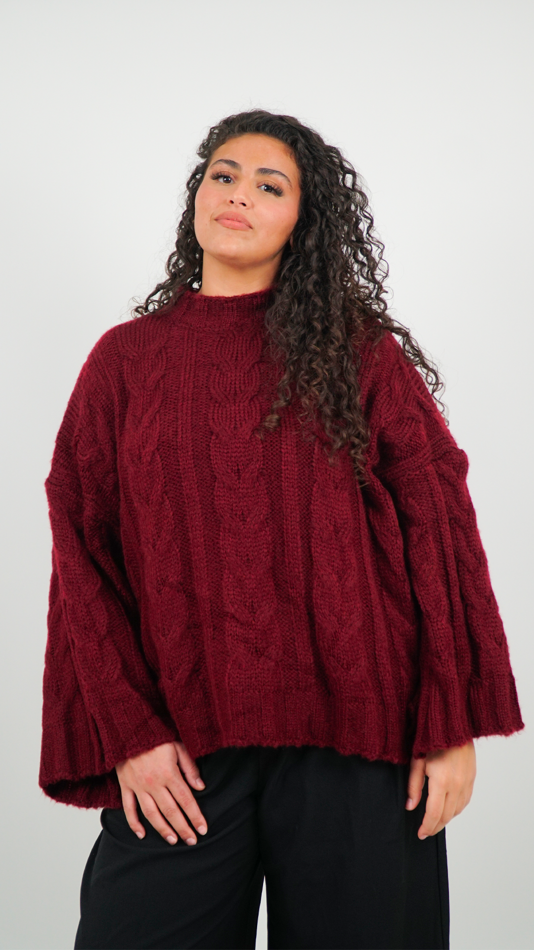 PULL EMMA TORSADÉ BORDEAUX