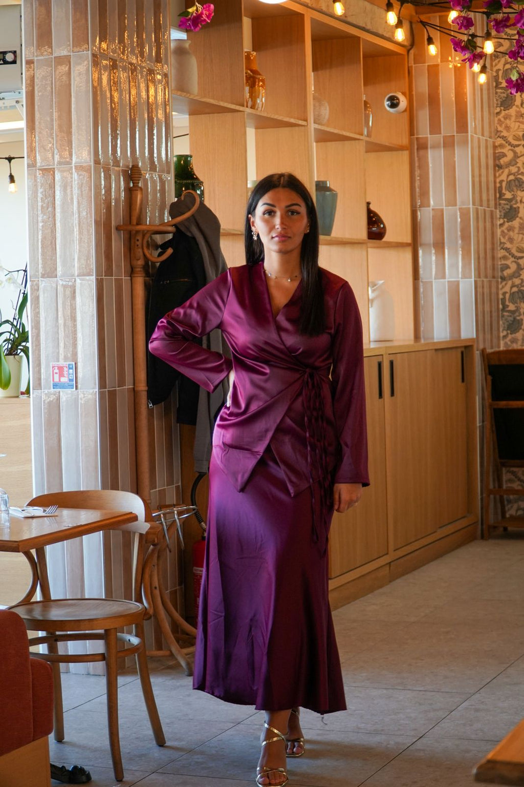 ENSEMBLE SATINÉE CROISÉE