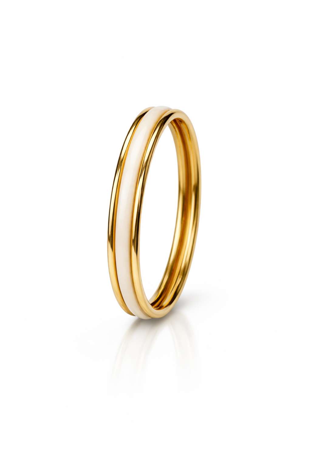 Bracelet jonc doré femme Bijou fin et élégant au style moderne